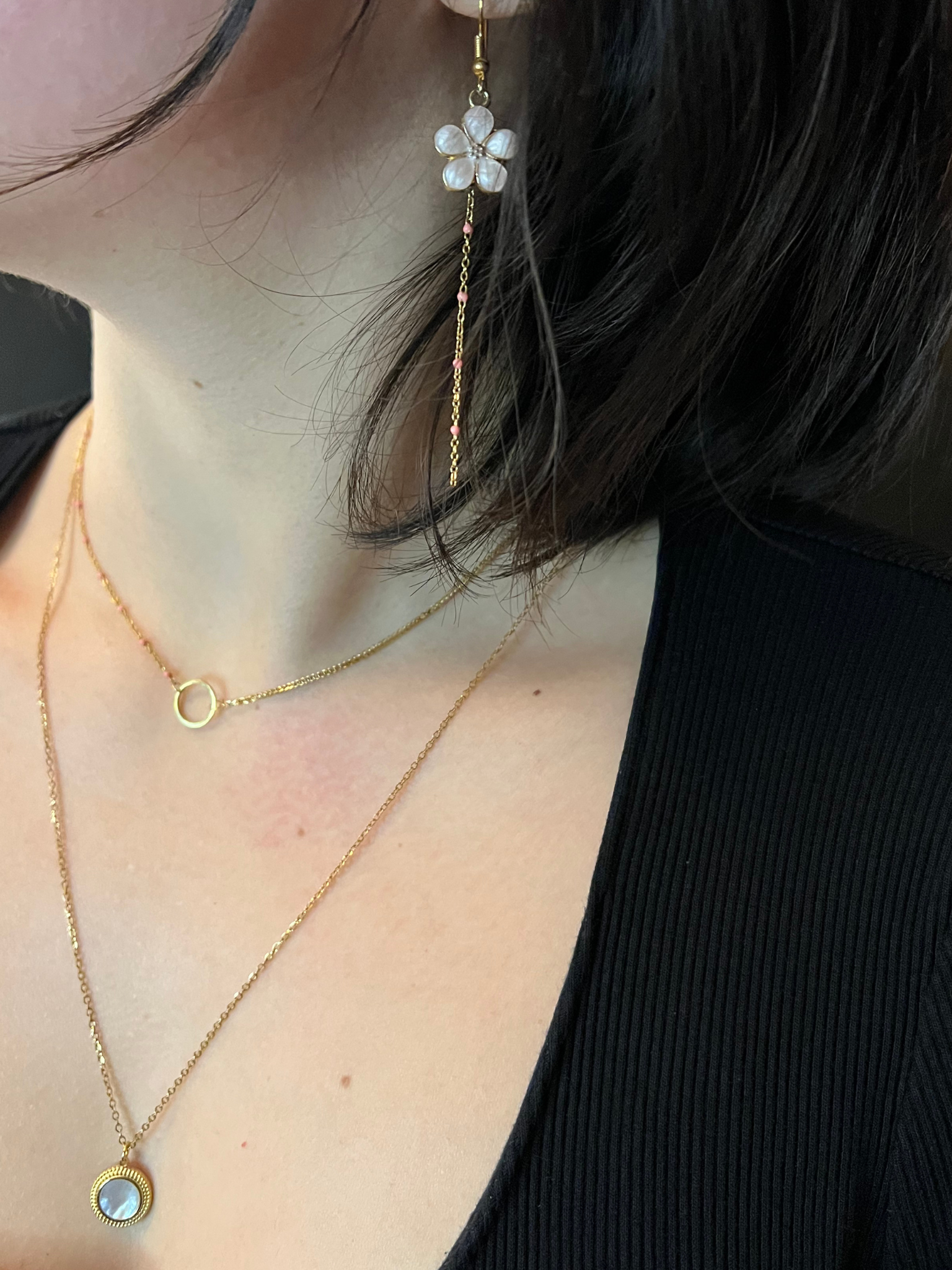 Boucles d'oreilles Meguri 巡り