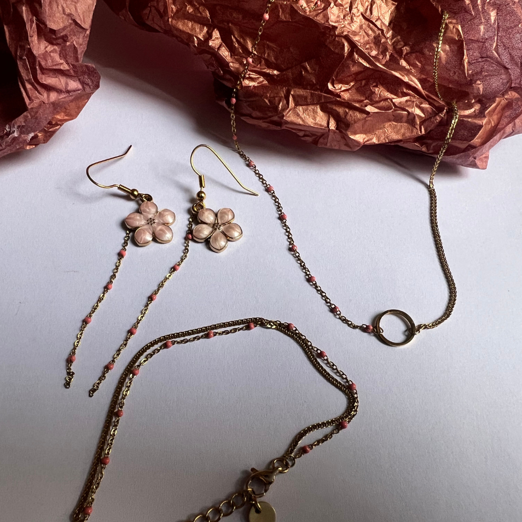 Boucles d'oreilles Meguri 巡り