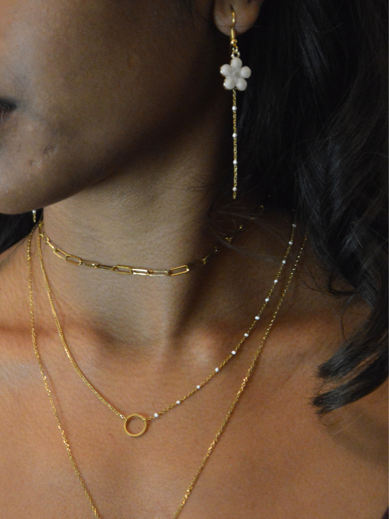 Boucles d'oreilles Shiro 白