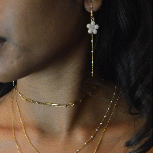 Boucles d'oreilles Shiro 白