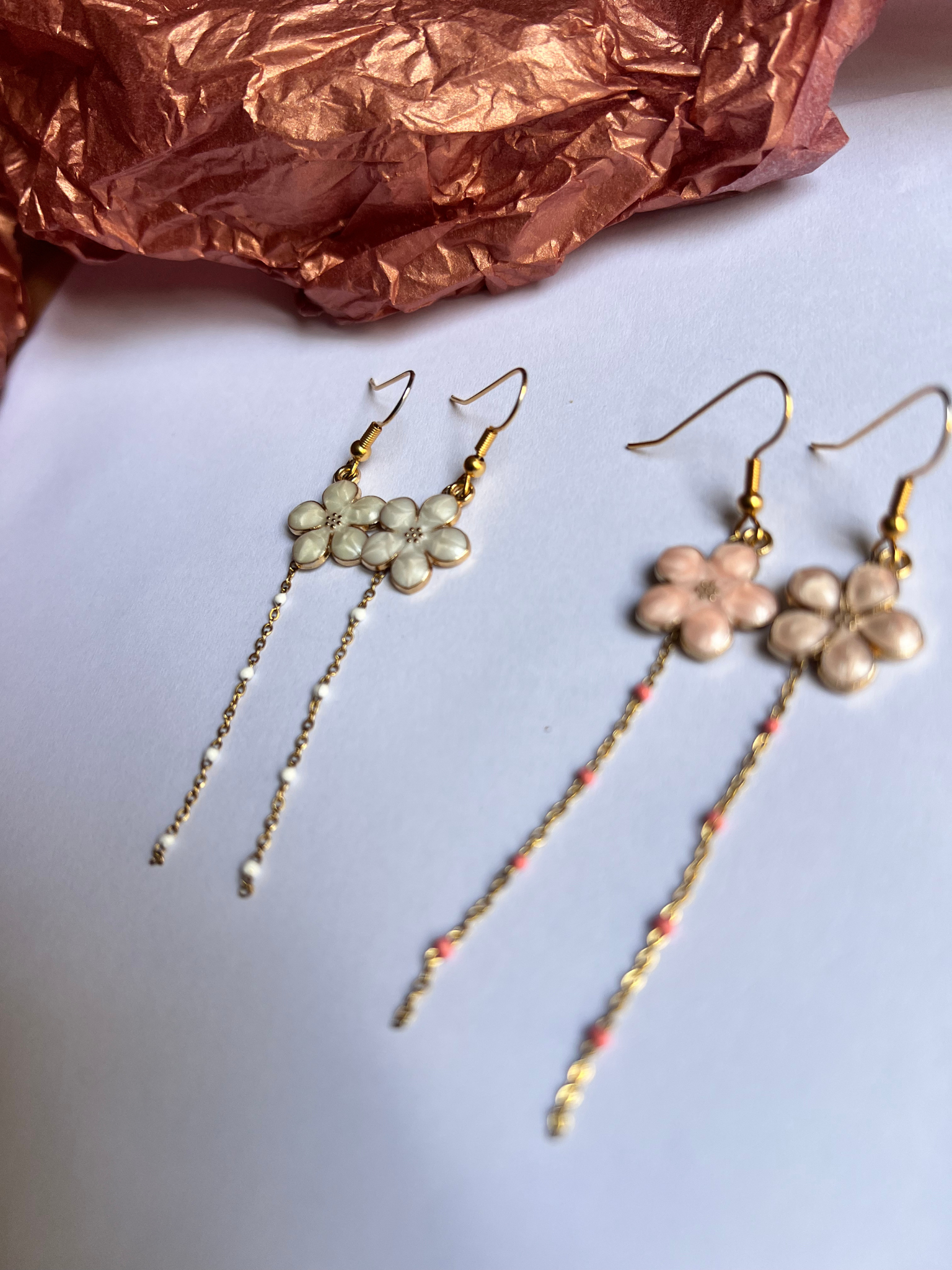 Boucles d'oreilles Shiro 白