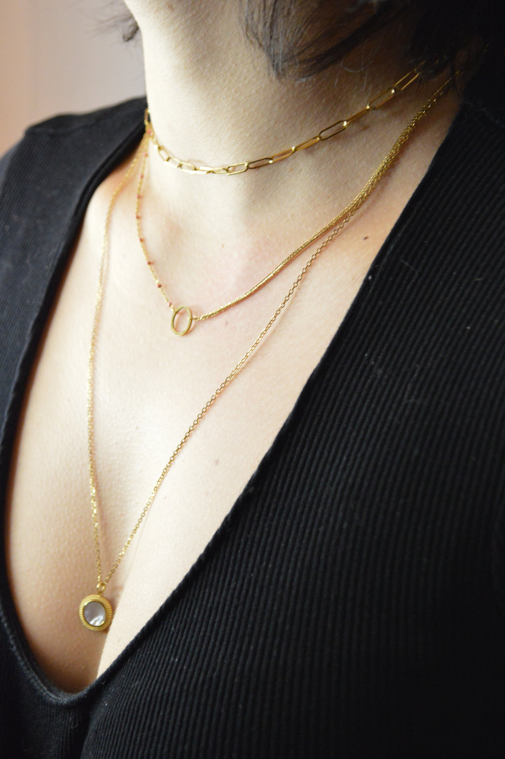 Collier Momo 桃